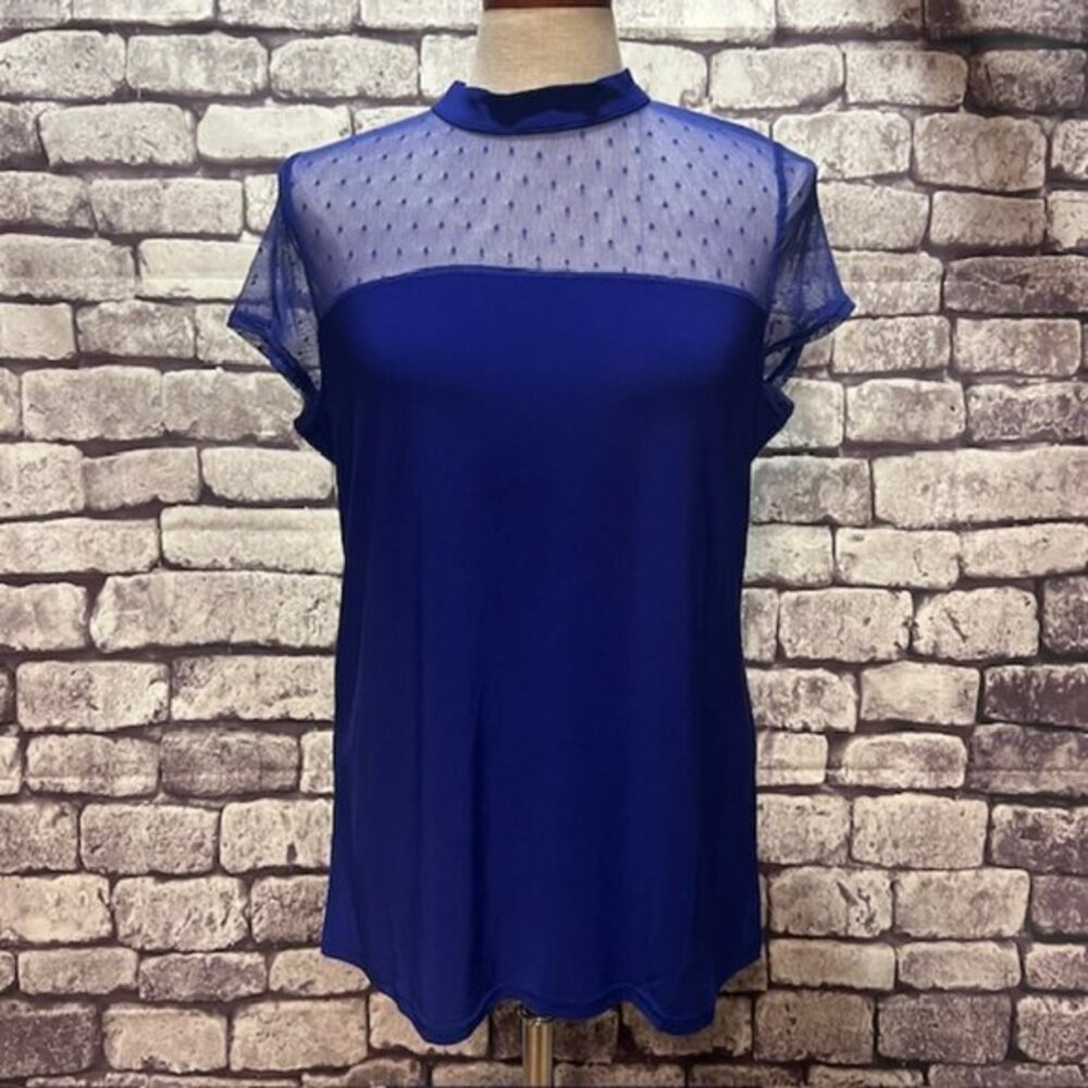 Faith & Joy Blue Blouse Size L